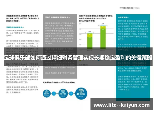 足球俱乐部如何通过精细财务管理实现长期稳定盈利的关键策略 足球俱乐部如何通过精细财务管理实现长期稳定盈利的关键策略